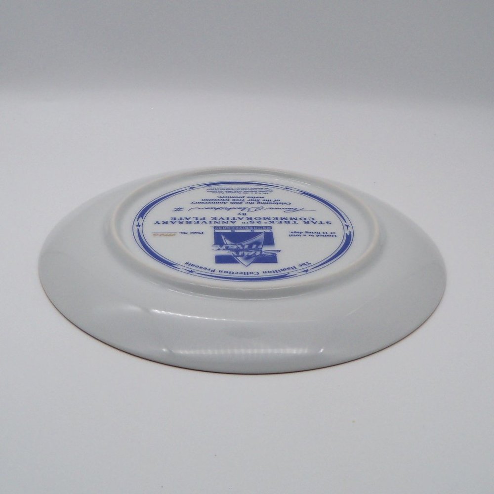 Star Trek 25th Anniversary Commemorative Plate 1991 by Hamilton Collection - Picture 12 of 13